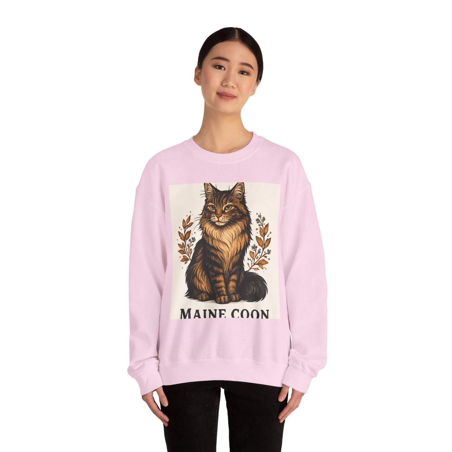 Maine Coon Sweatshirt, Cozy Cat Lover Gift, Unisex Sweatshirt, Cat Pet Owner Apparel, Funny Cat Design, Birthday Gift for Cat Lovers