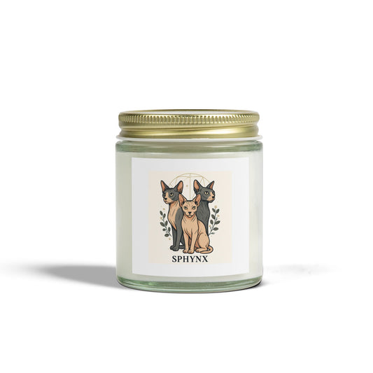 Scented Candles for Pet Lovers, Aromatic Soy Wax Candles, Gifts for Animal Lovers, Home Decor, Sphynx Cat Candle