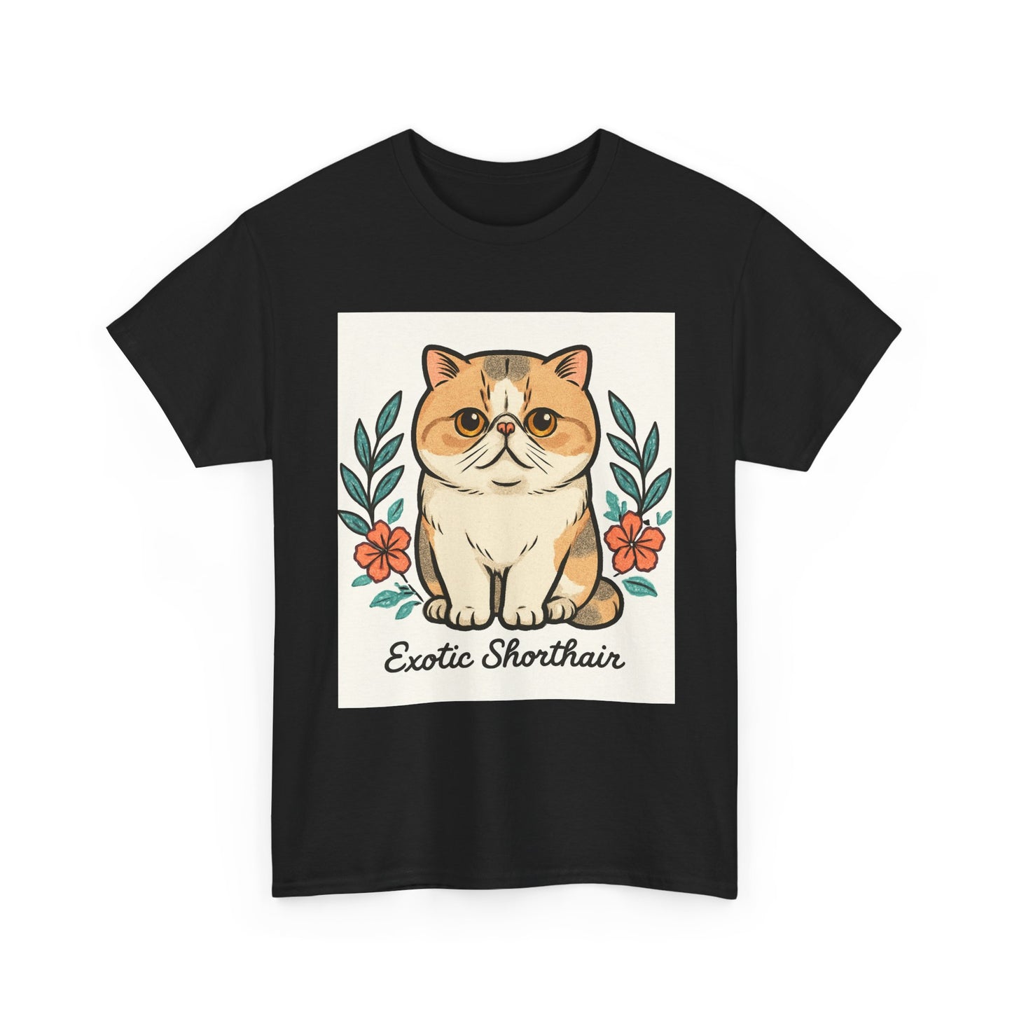 Exotic Shorthair Cat Tee - Cute Cat Lover T-Shirt, Gift for Cat Owners, Animal Lover Gift, Pet Themed Shirt, Casual Wear
