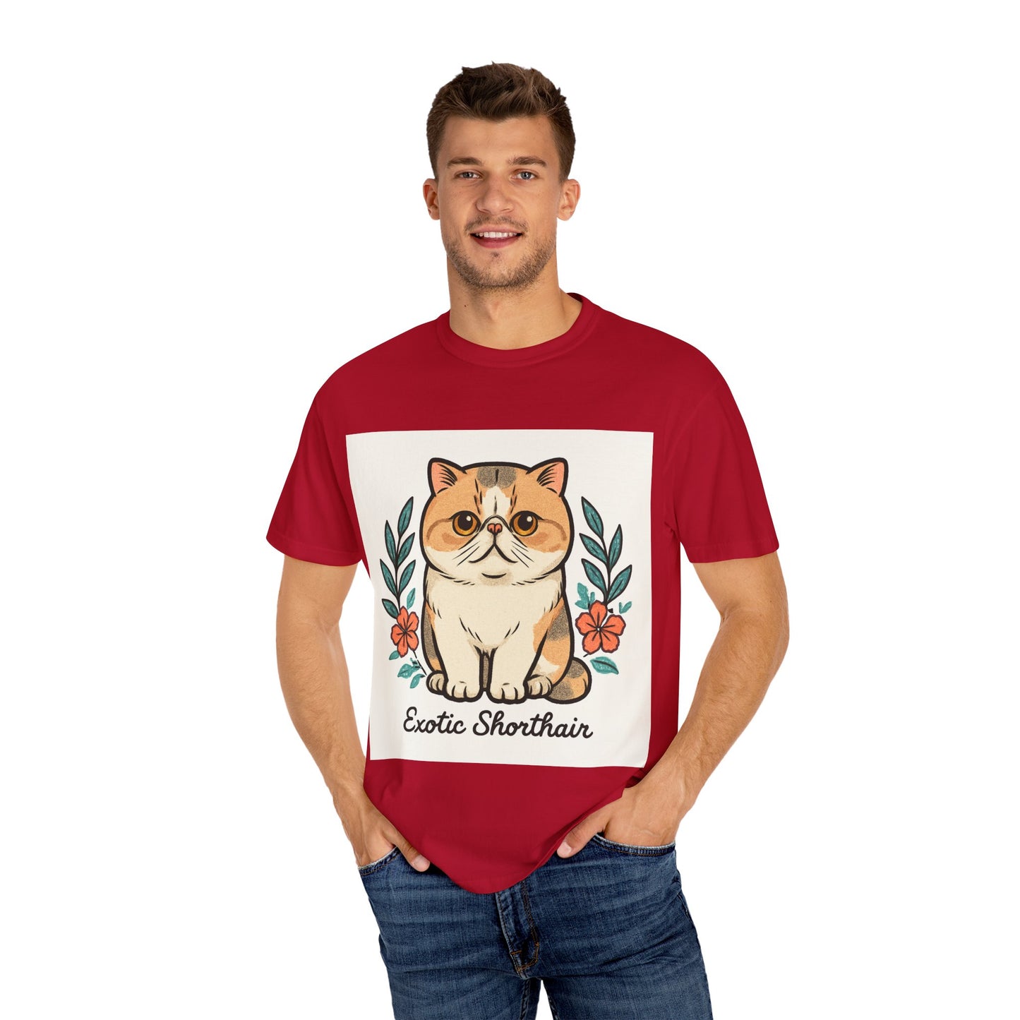 Exotic Shorthair Cat T-Shirt, Cute Cat Lover Gift, Vintage Style Tee, Animal Lover Apparel, Gift for Pet Owners, Birthday Gift