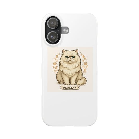 Persian Cat Slim Phone Cases, Cute Phone Cases, Cat Lover Gifts, Pet Accessories, Animal Phone Covers, Personalized Tech Accessories