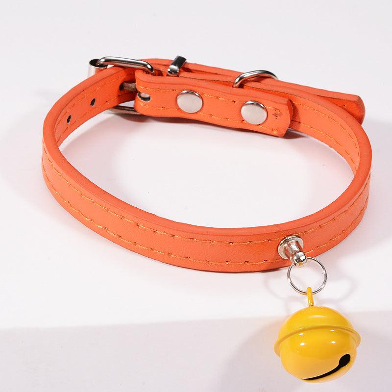 Stylish Pet Bell Collar With Colorful Traction For Cats And Dogs