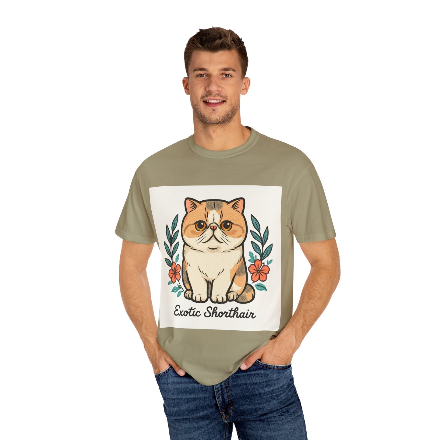 Exotic Shorthair Cat T-Shirt, Cute Cat Lover Gift, Vintage Style Tee, Animal Lover Apparel, Gift for Pet Owners, Birthday Gift
