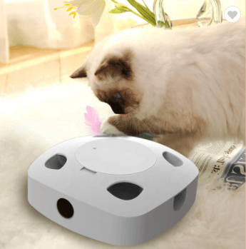 Electric Feather Cat Stick: Interactive Fun For Your Feline Friend