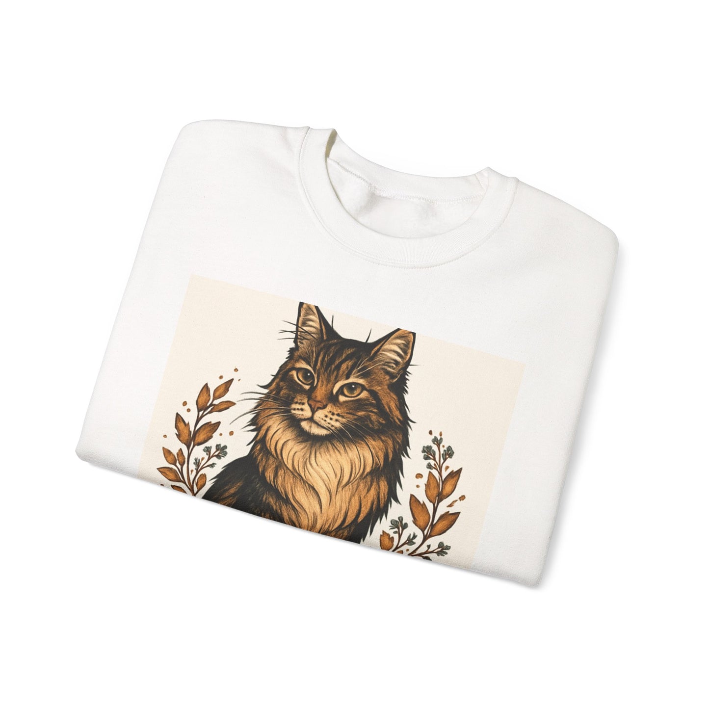 Maine Coon Sweatshirt, Cozy Cat Lover Gift, Unisex Sweatshirt, Cat Pet Owner Apparel, Funny Cat Design, Birthday Gift for Cat Lovers