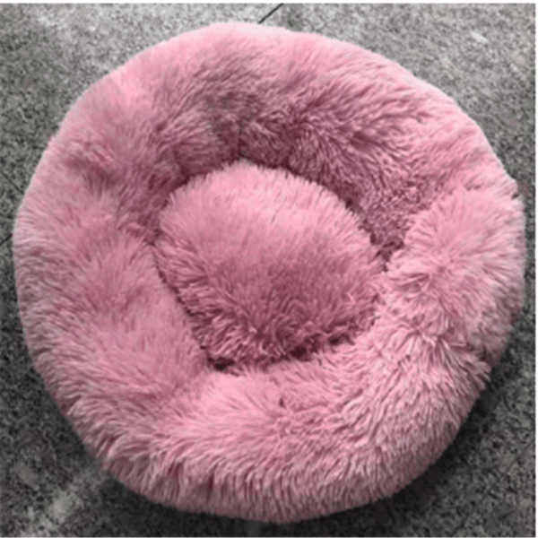Luxuriously Cozy Round Plush Cat Mattress