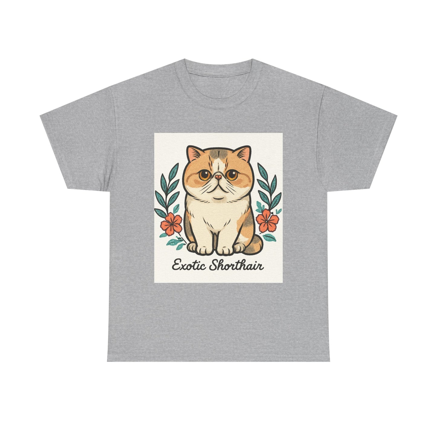 Exotic Shorthair Cat Tee - Cute Cat Lover T-Shirt, Gift for Cat Owners, Animal Lover Gift, Pet Themed Shirt, Casual Wear