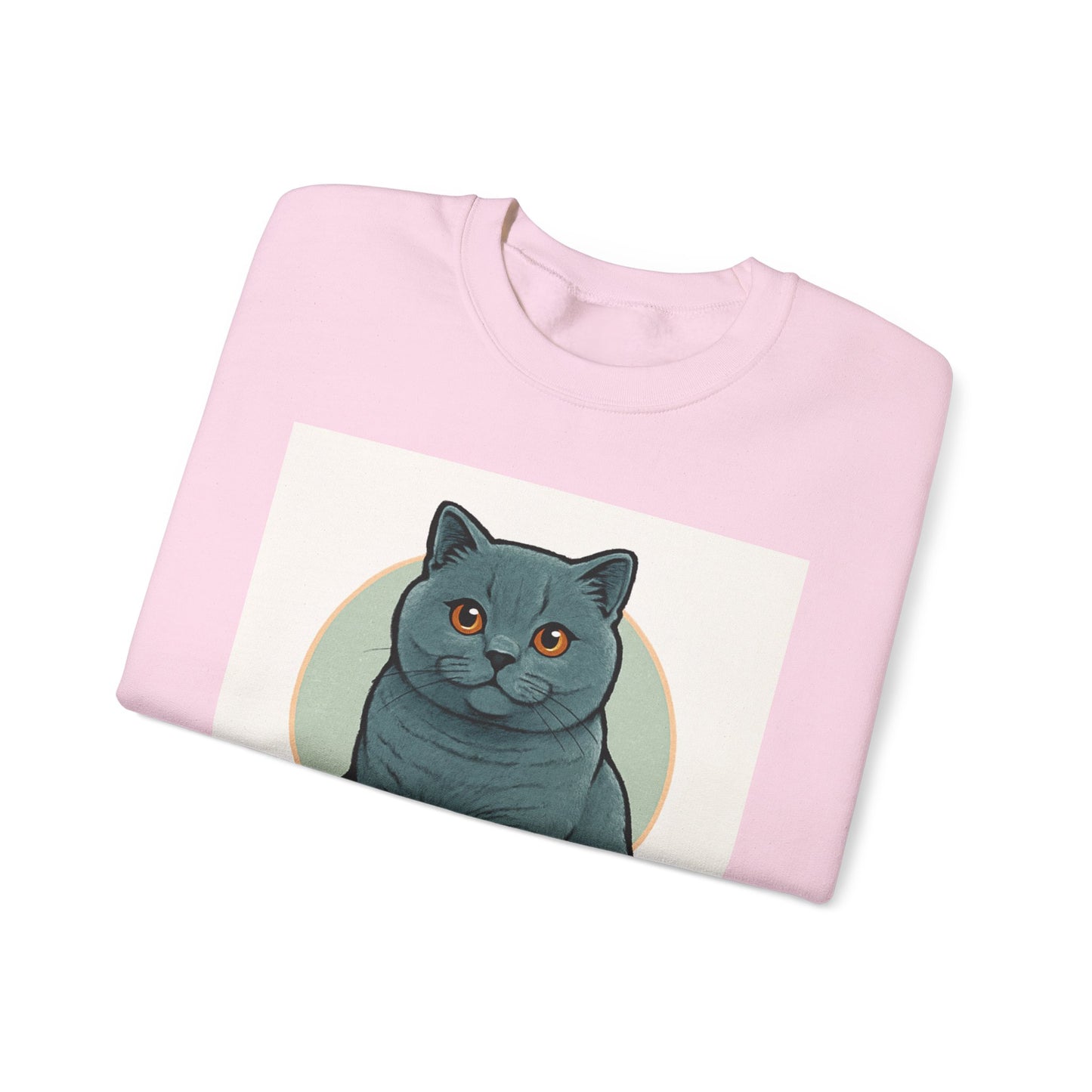British Shorthair Cat Crewneck Sweatshirt - Cozy Cat Lover Gift, Unisex Cat Apparel, Cute Pet Sweater, Animal Gift for Cat Owners, [...]