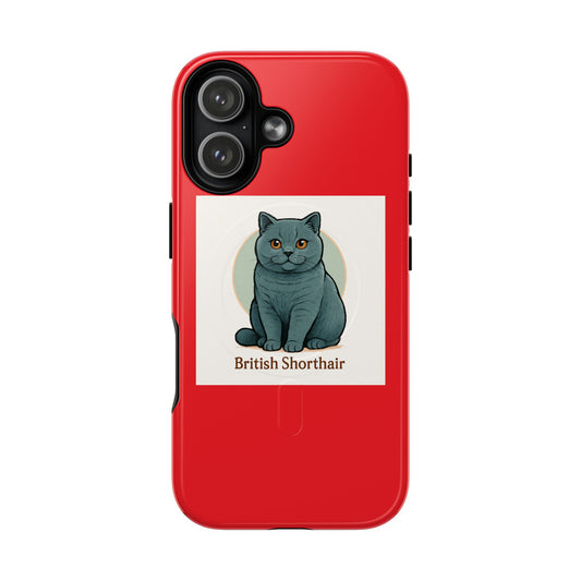 British Shorthair Cat Tough Magnetic Cases | Durable Phone Covers, Cat Lover Gift, Fun Accessories, Pet Enthusiast Merchandise, Unique [...]