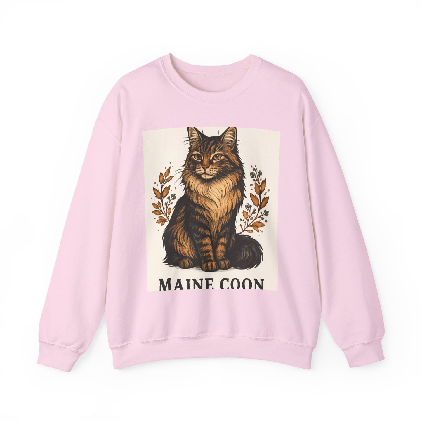 Maine Coon Sweatshirt, Cozy Cat Lover Gift, Unisex Sweatshirt, Cat Pet Owner Apparel, Funny Cat Design, Birthday Gift for Cat Lovers