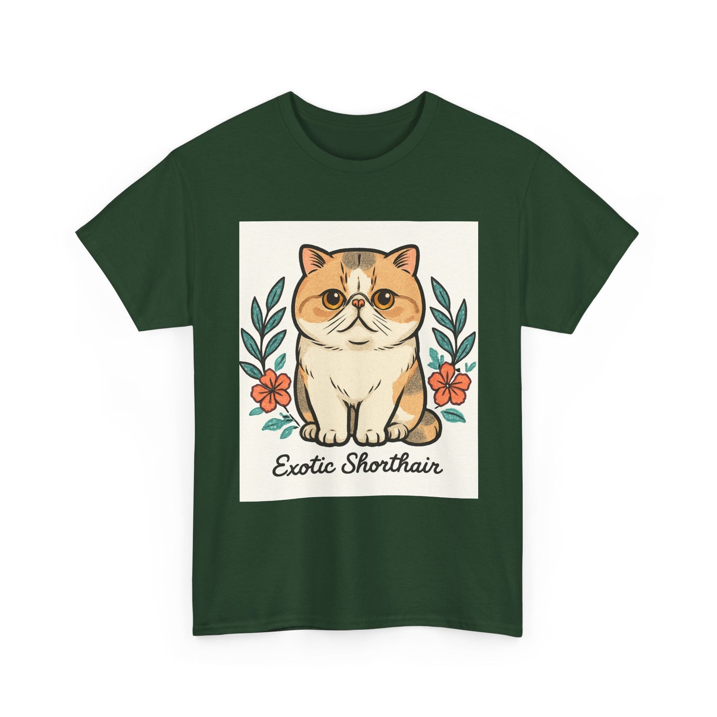 Exotic Shorthair Cat Tee, Cute Cat Lover Shirt, Unisex Cotton T-Shirt, Pet Parent Gift, Animal Lover Apparel