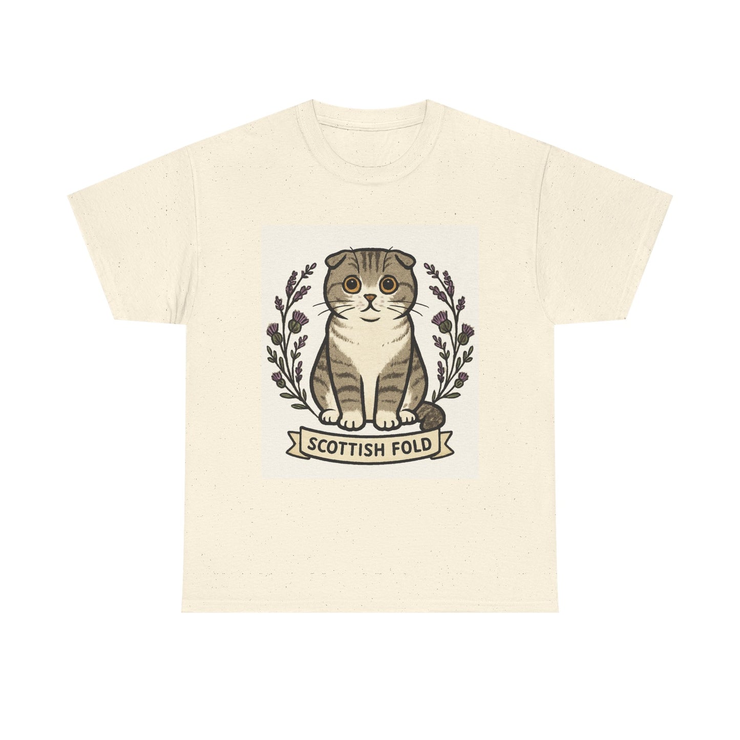 Scottish Fold Cat Tee, Cute Cat Lover Gift, Unisex T-Shirt, Pet Adoption Awareness, Animal Lover Apparel, Casual Everyday Wear