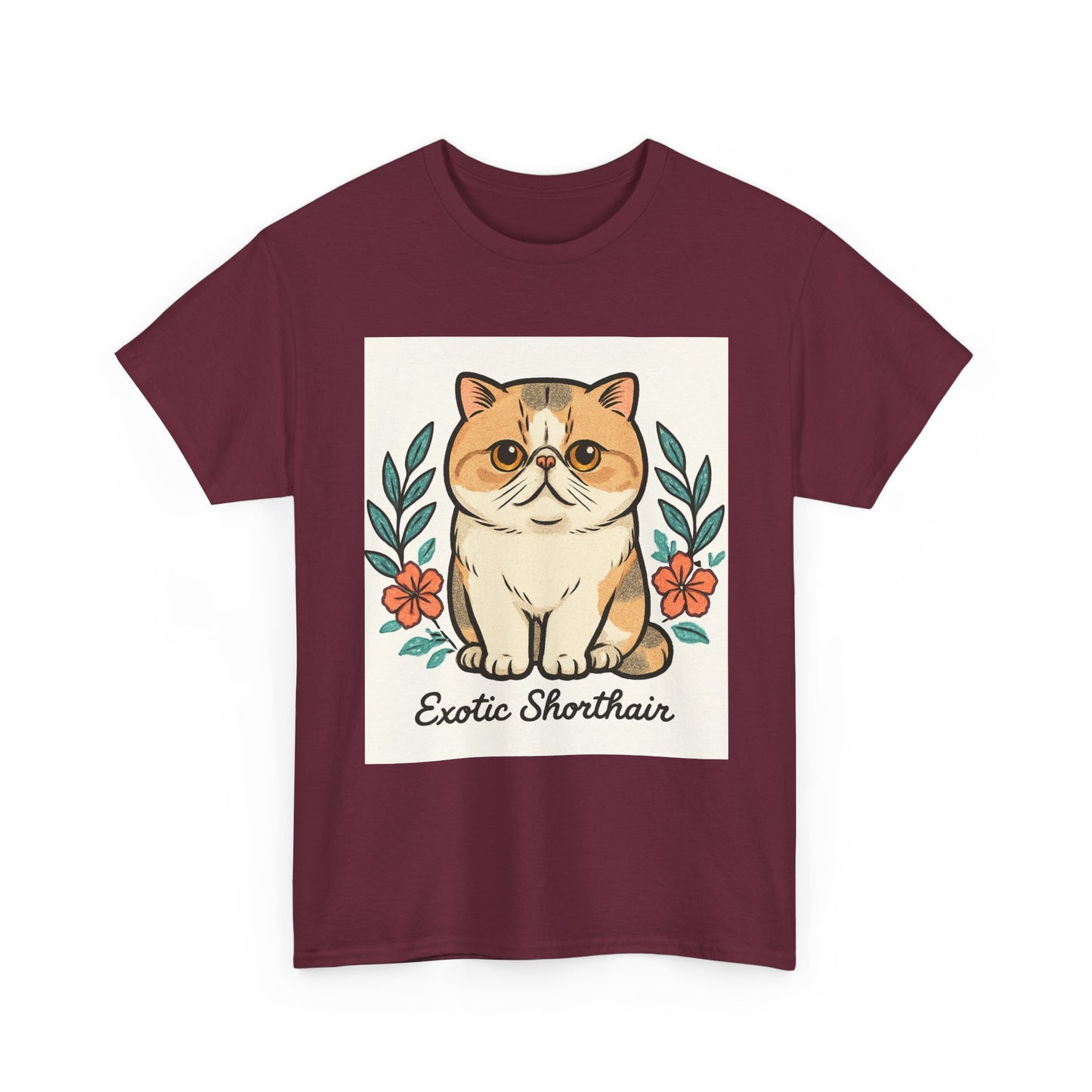 Exotic Shorthair Cat Tee - Cute Cat Lover T-Shirt, Gift for Cat Owners, Animal Lover Gift, Pet Themed Shirt, Casual Wear