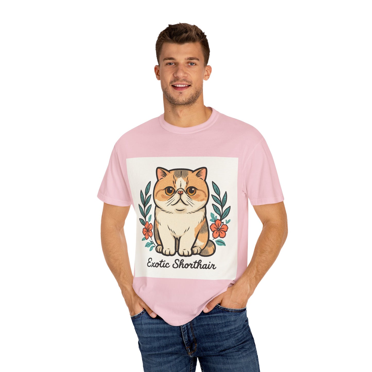 Exotic Shorthair Cat T-Shirt, Cute Cat Lover Gift, Vintage Style Tee, Animal Lover Apparel, Gift for Pet Owners, Birthday Gift