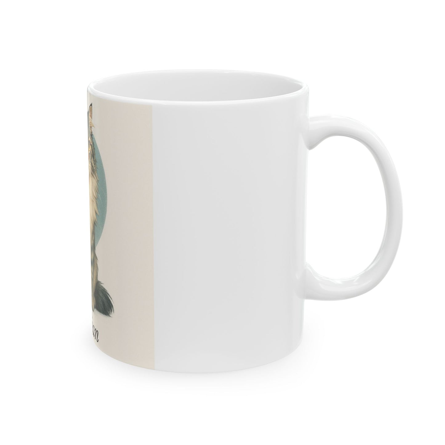 Siberian Cat Ceramic Mug | Cat Lover Gift, Morning Coffee Cup, Cute Pet Mug, 11oz or 15oz, Feline Friendship