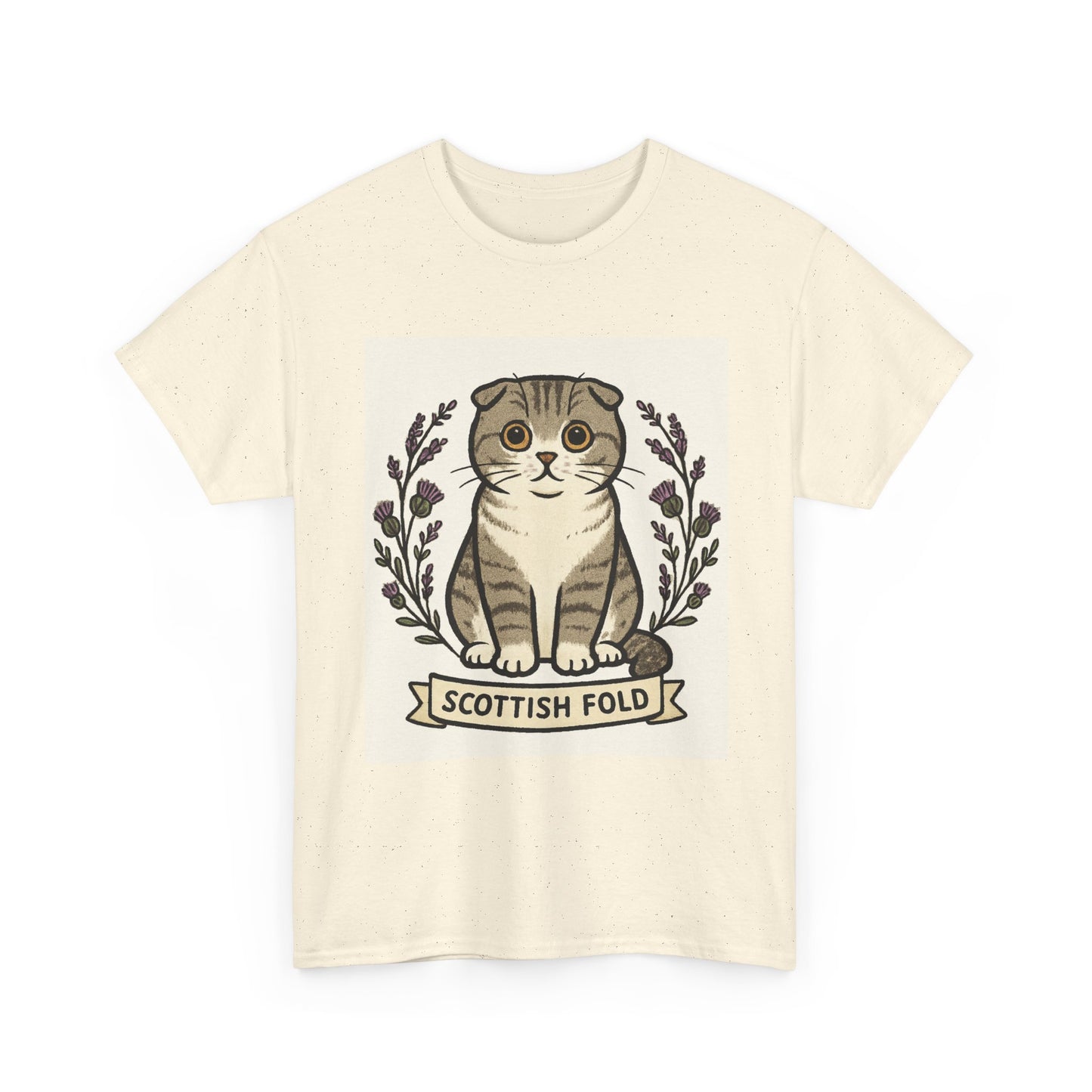 Scottish Fold Cat Tee, Cute Cat Lover Gift, Unisex T-Shirt, Pet Adoption Awareness, Animal Lover Apparel, Casual Everyday Wear