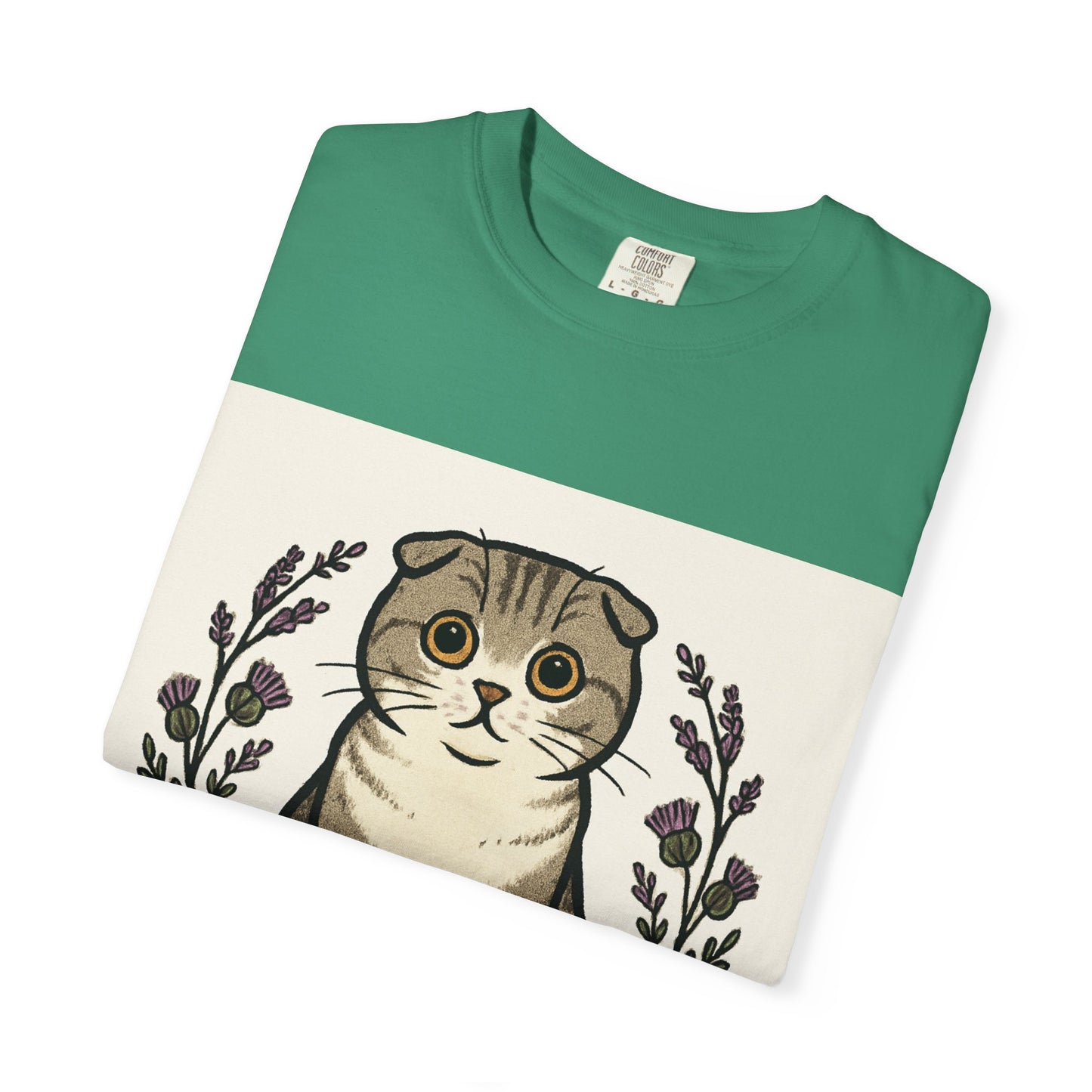 Scottish Fold Cat T-shirt, Cute Cat Lover Gift, Pet Lover Apparel, Cozy Everyday Wear, Unisex Casual Tee