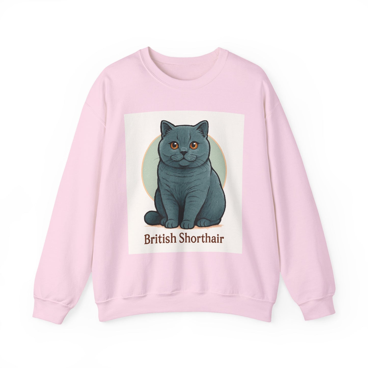 British Shorthair Cat Crewneck Sweatshirt - Cozy Cat Lover Gift, Unisex Cat Apparel, Cute Pet Sweater, Animal Gift for Cat Owners, [...]