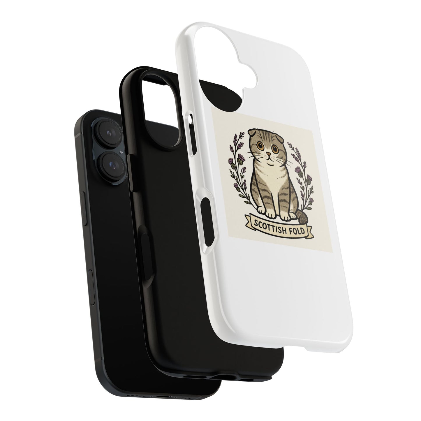Scottish Fold Cat Phone Case, Cute Pet Lover Gift, Tough Protection, Animal Phone Cover, Cat Parent Accessory, Birthday Gift