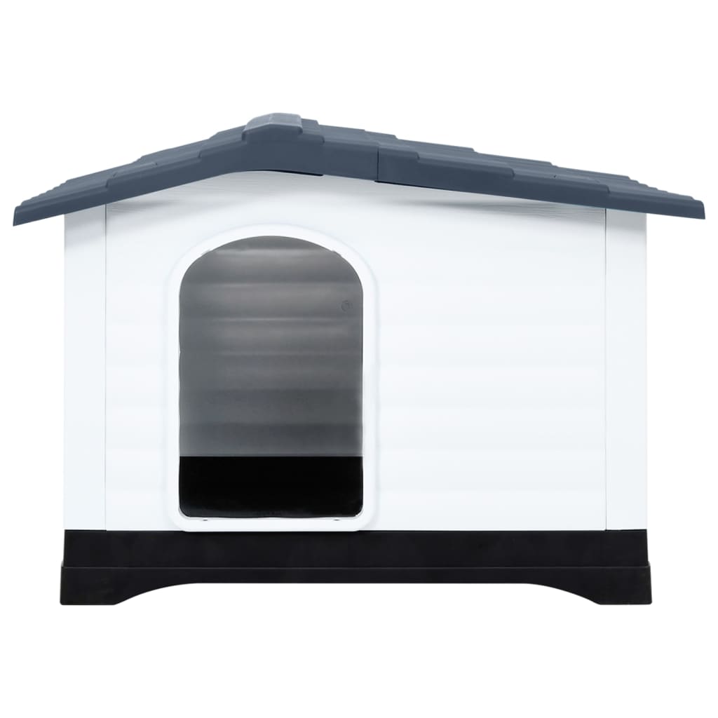 vidaXL Dog House Garden Dog Kennel Small Pet Cage Puppy Shelter Polypropylene