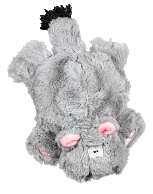 Spunky Pup Furry Friend Hippo with Squeaky Ball