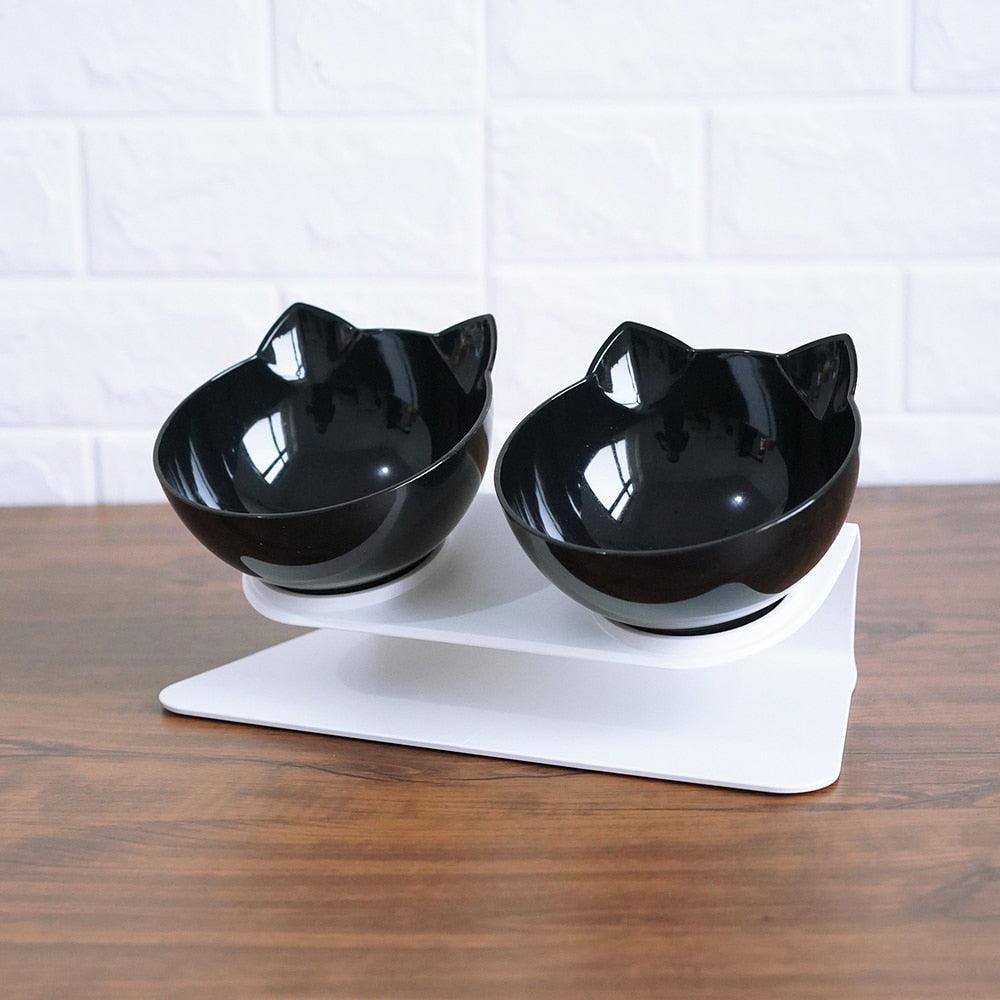 Cat Double Bowl - The Perfect Companion For Your Feline Friend