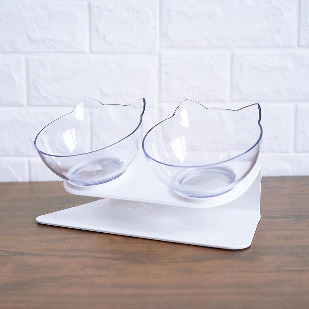Cat Double Bowl - The Perfect Companion For Your Feline Friend