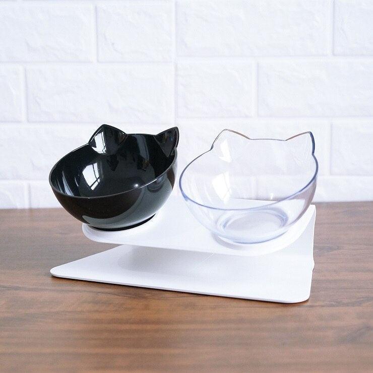 Cat Double Bowl - The Perfect Companion For Your Feline Friend