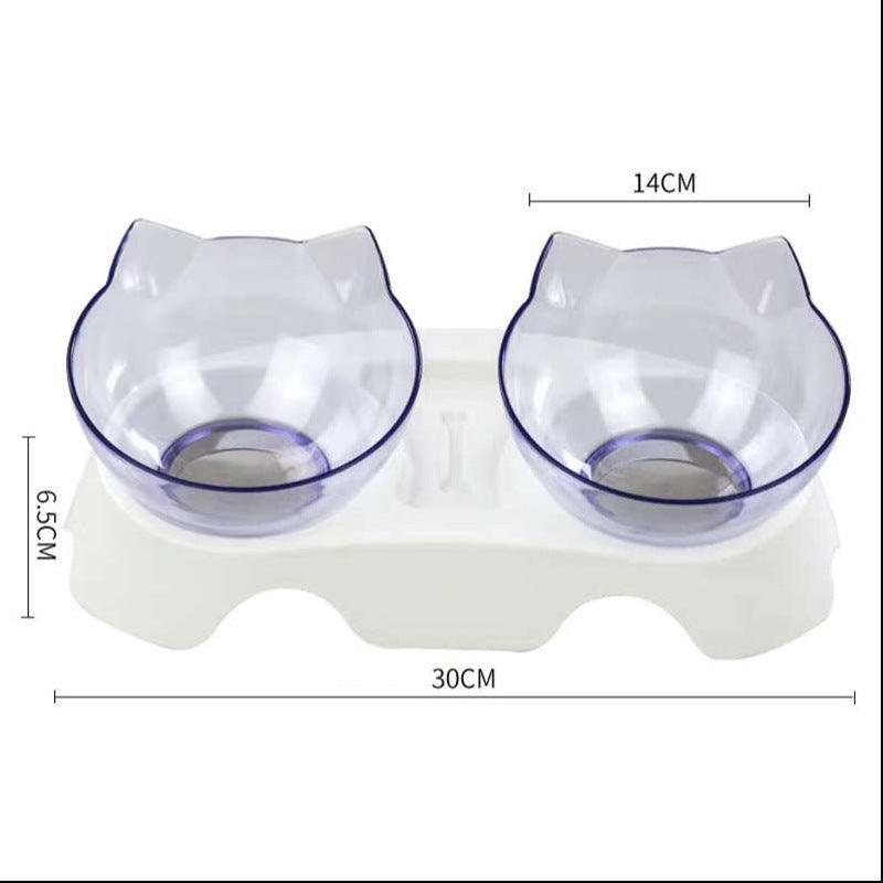 Cat Double Bowl - The Perfect Companion For Your Feline Friend