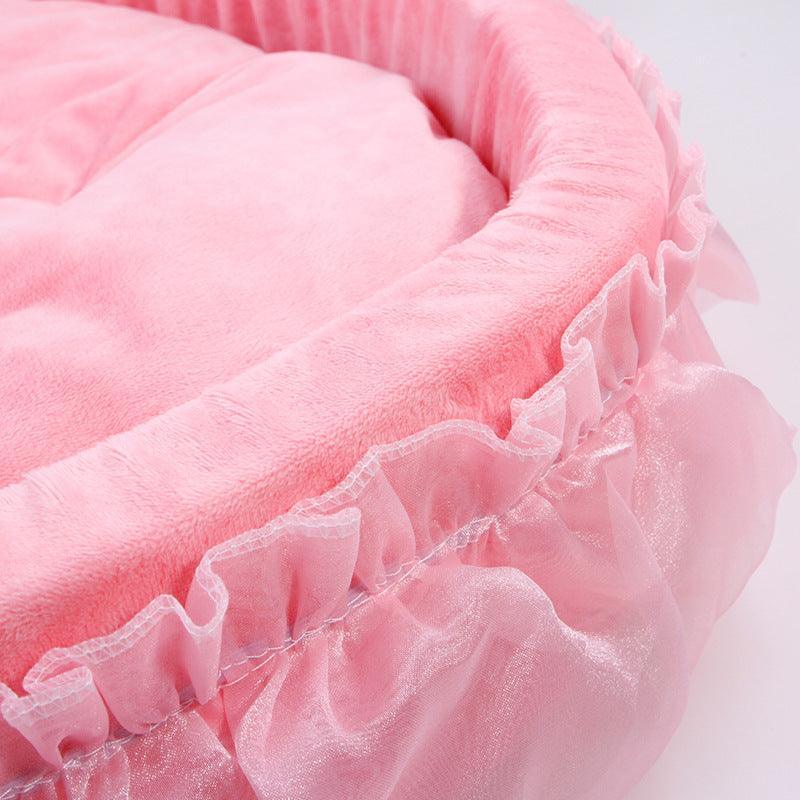 Cozy Haven Lace Pet Bed