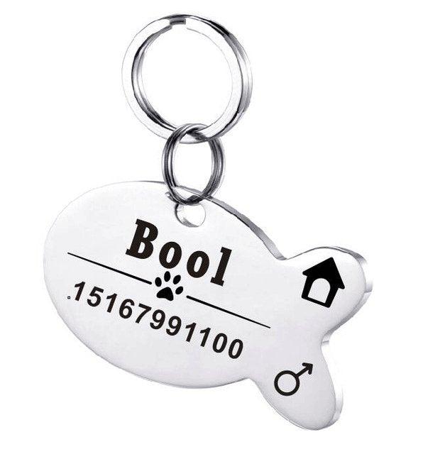 Custom Engraved Stainless Steel Pet Id Tag