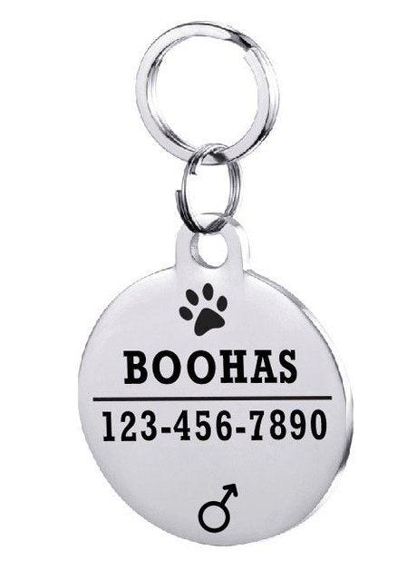 Custom Engraved Stainless Steel Pet Id Tag