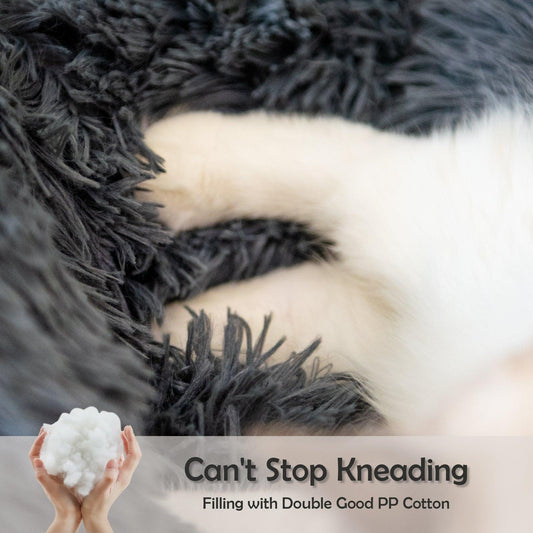 Luxury Plush Donut Pet Bed: Cozy Haven For Small Dogs And Cats
