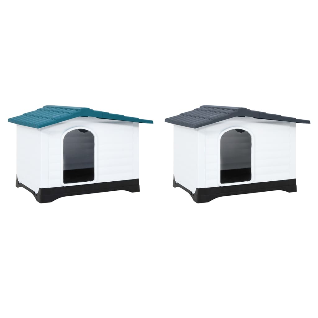 vidaXL Dog House Garden Dog Kennel Small Pet Cage Puppy Shelter Polypropylene